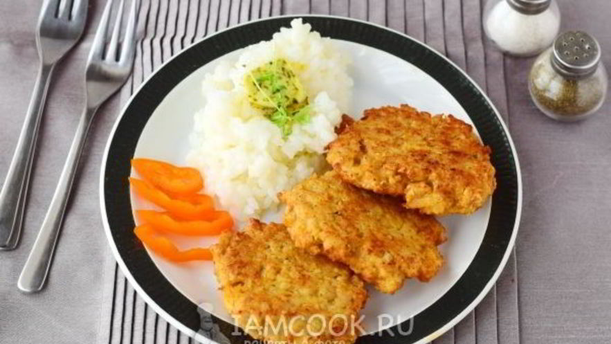 Рецепт котлет из куриного фарша с овсяными хлопьями