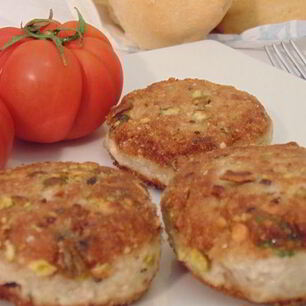 Рецепт Котлет из тунца в фисташковой панировке