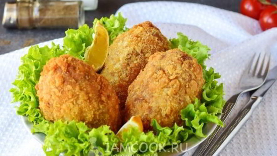 Рецепт котлет с грибами внутри