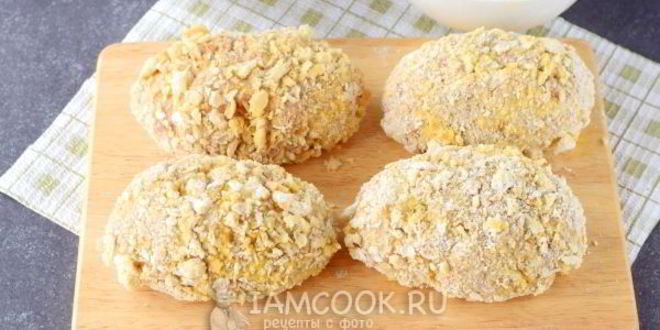 Рецепт котлет с грибами внутри