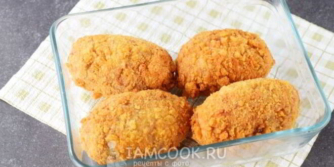 Рецепт котлет с грибами внутри