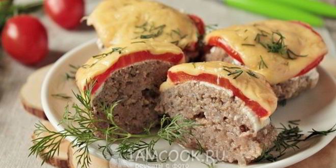 Рецепт котлет с помидорами и сыром в духовке