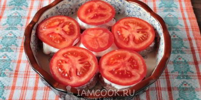 Рецепт котлет с помидорами и сыром в духовке