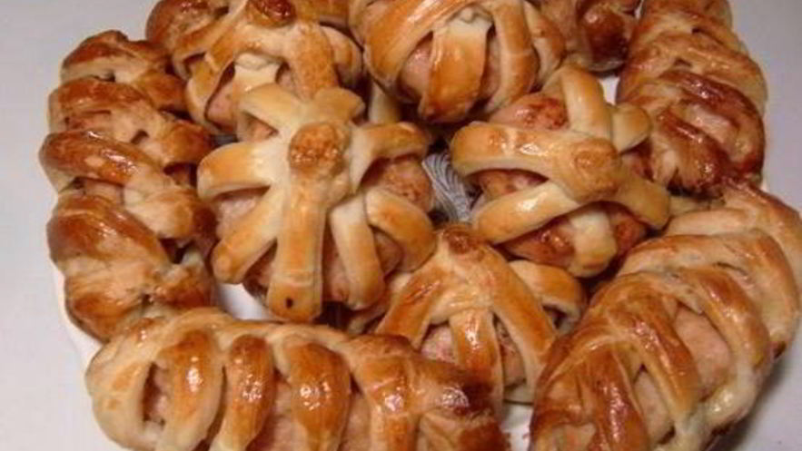 Рецепт котлет в слоеном тесте