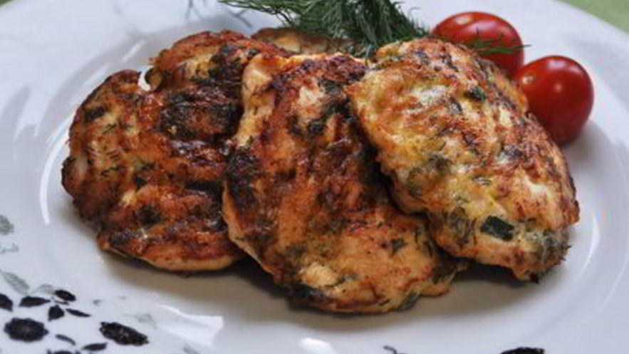 Рецепт куриных котлет с зеленью