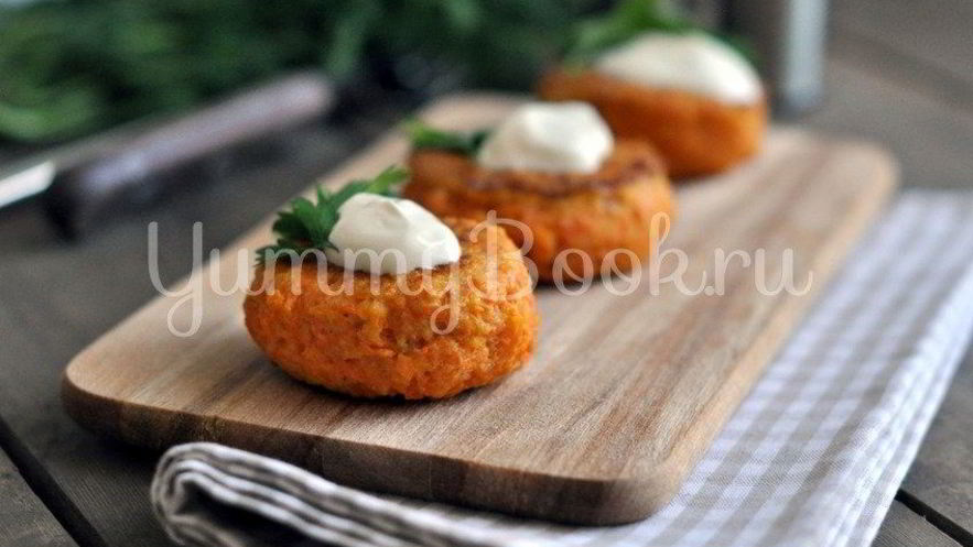 Рецепт морковных котлет с манкой