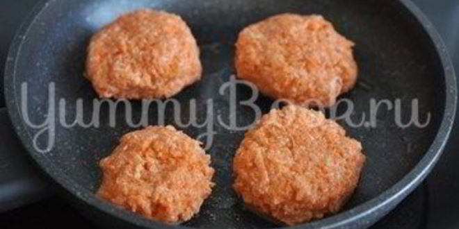 Рецепт морковных котлет с манкой