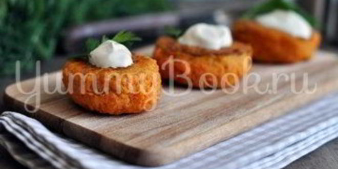 Рецепт морковных котлет с манкой