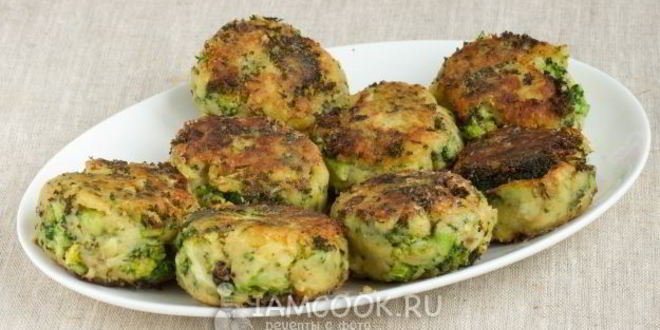 Рецепт постных котлет из брокколи