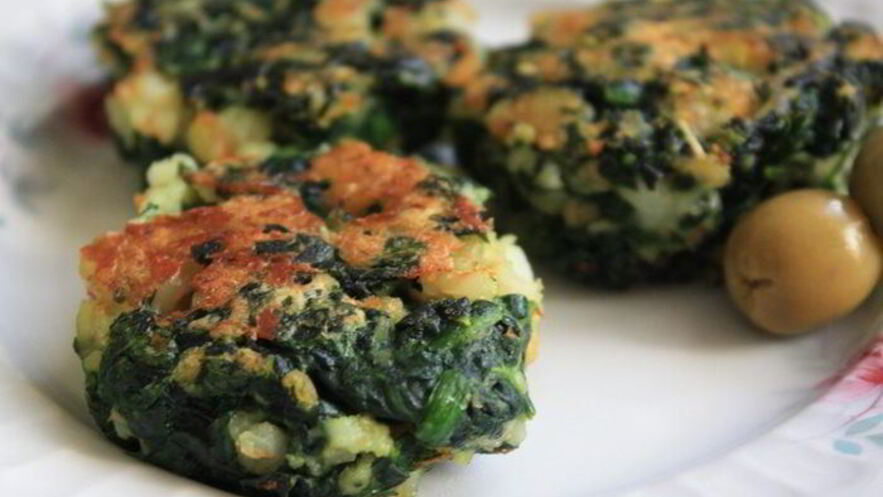 Рецепт постных котлет из шпината и креветок