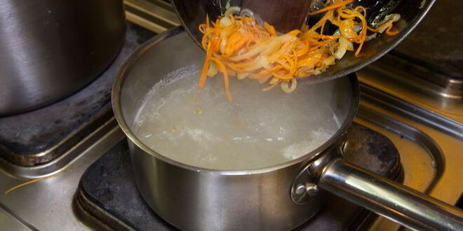 Рецепт куриной лапши с опятами