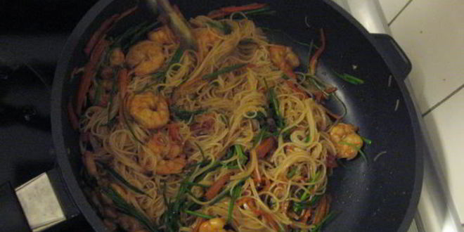 Рецепт лапши по-тайски с кешью