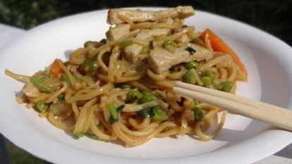 Рецепт Лапши с подливой