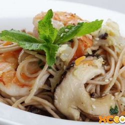 Рецепт Лапши соба с креветками