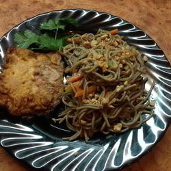 Рецепт Лапши соба с овощами