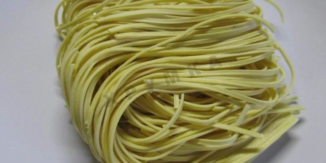 Рецепт лапши в зеленом шпинатном соусе