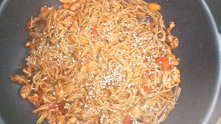 Рецепт Лапши якисоба с говядиной