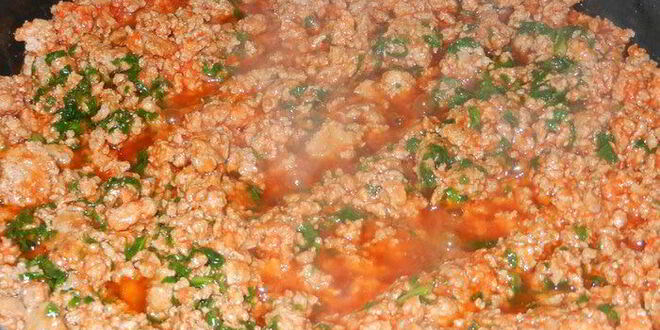 Рецепт быстрой мясной многослойной лазанья с творогом