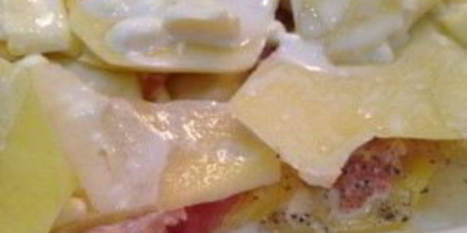 Рецепт картофельной лазанья с фаршем