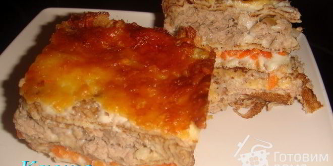 Рецепт лазаний из блинов