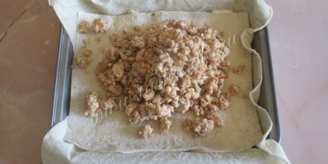 Рецепт лазаний из лаваша с фаршем