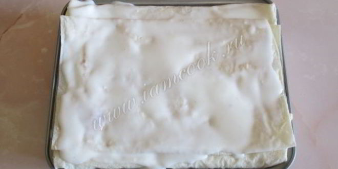 Рецепт лазаний из лаваша с фаршем