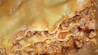 Рецепт Лазаний под розовым соусом