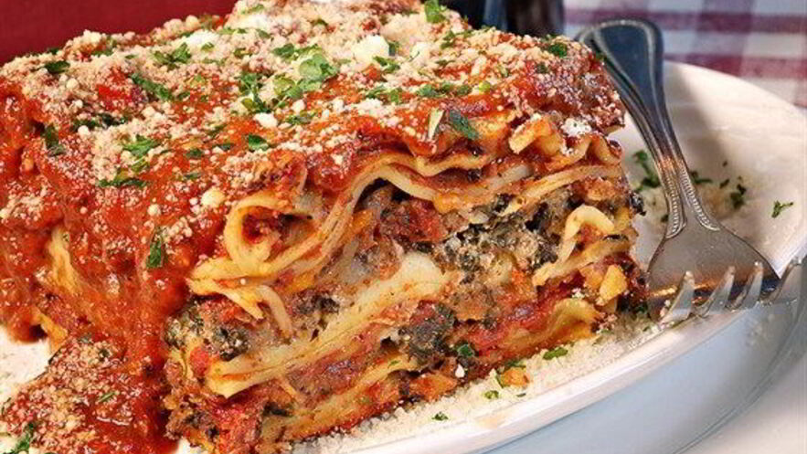 Рецепт лазаний с грибами, хересом и взбитыми сливками