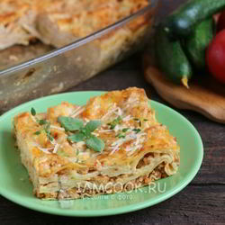 Рецепт Лазаний с куриным фаршем