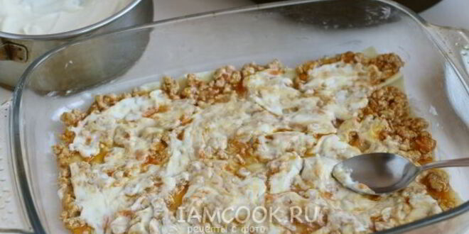 Рецепт лазаний с куриным фаршем