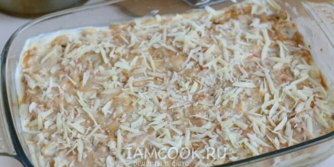 Рецепт лазаний с куриным фаршем