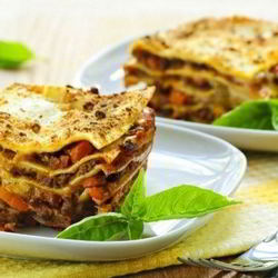 Рецепт Лазаний с курицей и шампиньонами