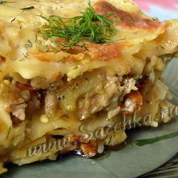 Рецепт Лазаний с курицей