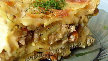 Рецепт Лазаний с курицей