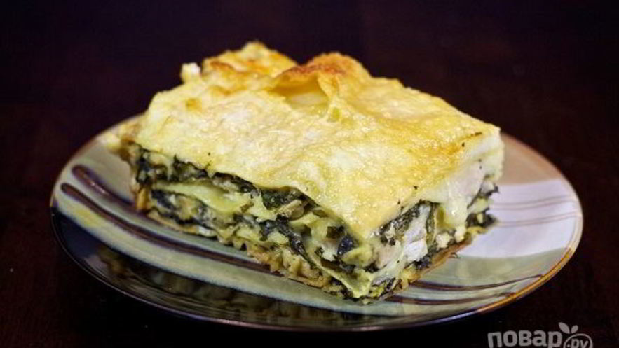 Рецепт лазаний с курочкой
