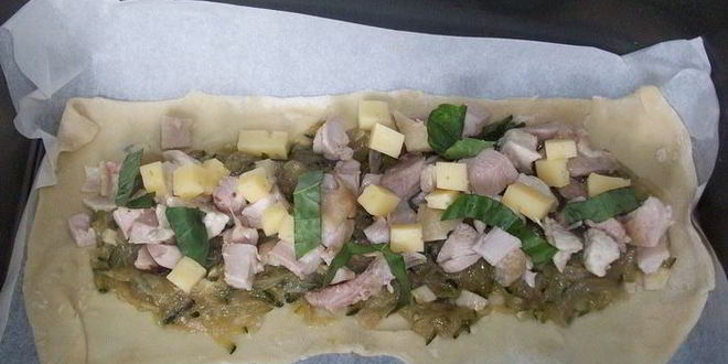 Рецепт лазаний с цукини и курицей