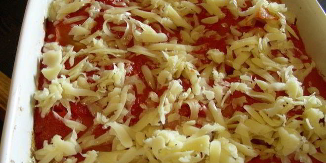 Рецепт овощной лазанья с томатным соусом