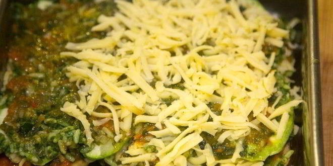 Рецепт овощной лазанья