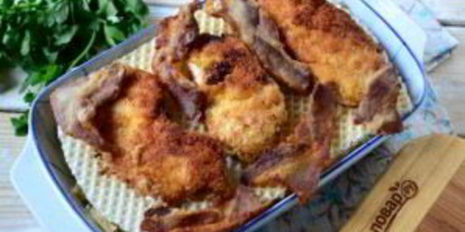 Рецепт вафельной лазанья с курицей