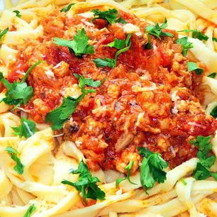 Рецепт Домашней пасты с соусом Болоньез