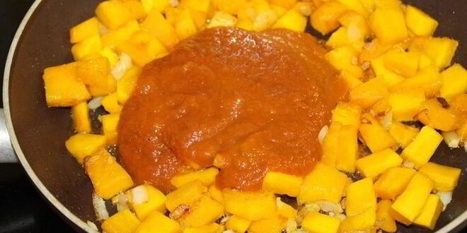 Рецепт каннеллонь с тыквенным соусом