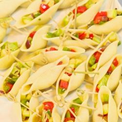 Рецепт Конкильонь, фаршированных острым рататуем