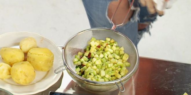 Рецепт конкильонь, фаршированных острым рататуем