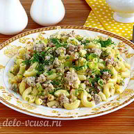Рецепт Макарон с фаршем и кабачками