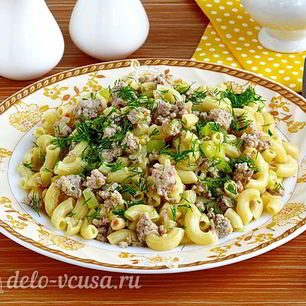Рецепт Макарон с фаршем и кабачками