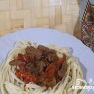 Рецепт Макарон с говядиной и перцем