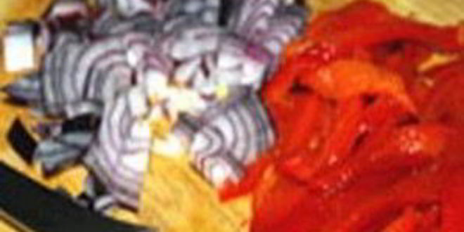 Рецепт макарон с говядиной и перцем