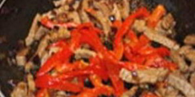 Рецепт макарон с говядиной и перцем