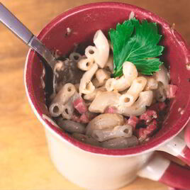 Рецепт Макарон с сыром в кружке