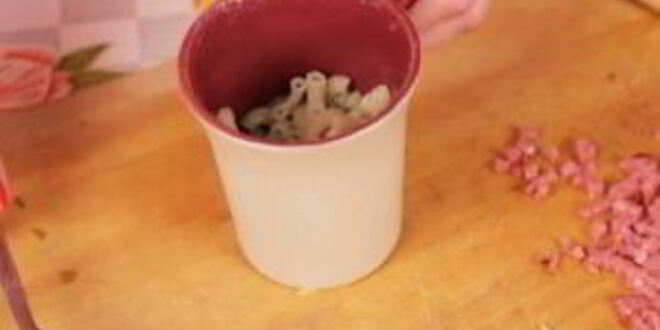 Рецепт макарон с сыром в кружке